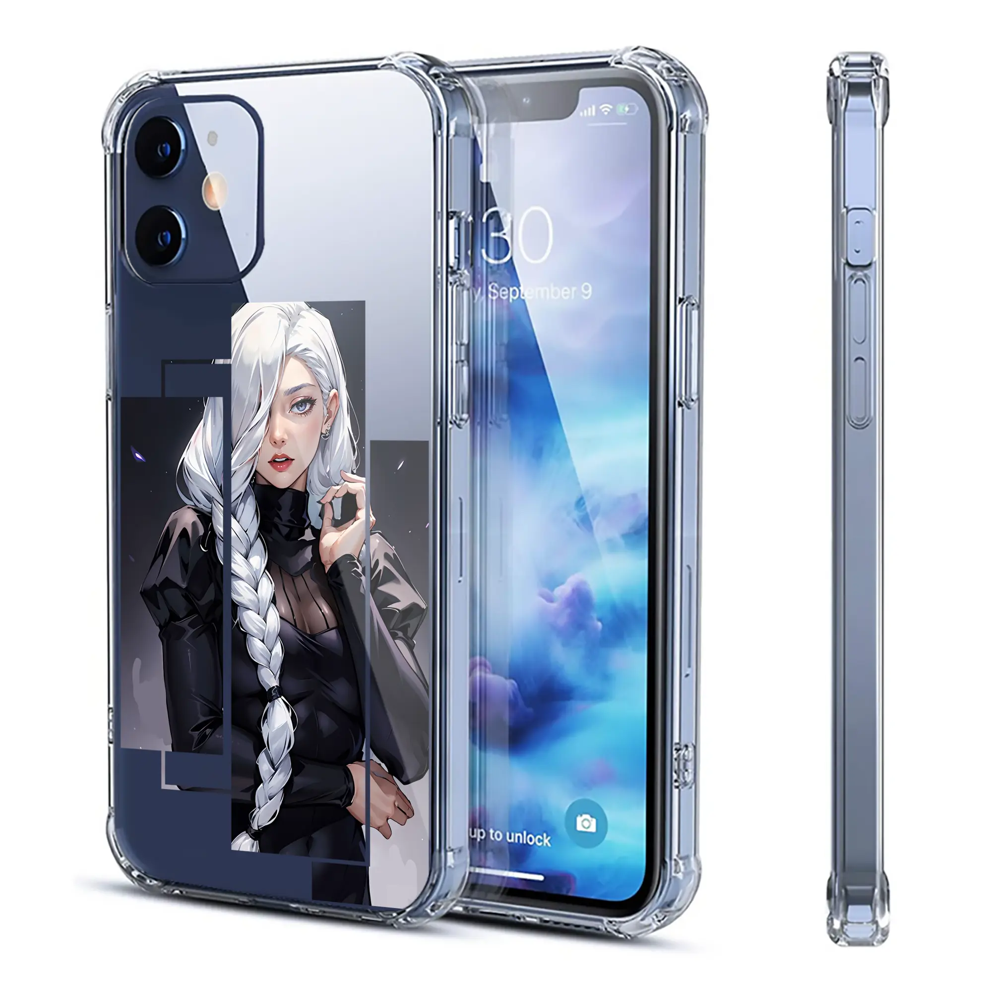 呪術廻戦 グッズ,冥冥 - IPhone 12シリーズ対応 ・ 透明スマホケース ・ クリアソフトケース ・ TPU素材 ・ 耐衝撃 ・ 高密着 ・ 防汚 防指紋 ・ 簡単着脱